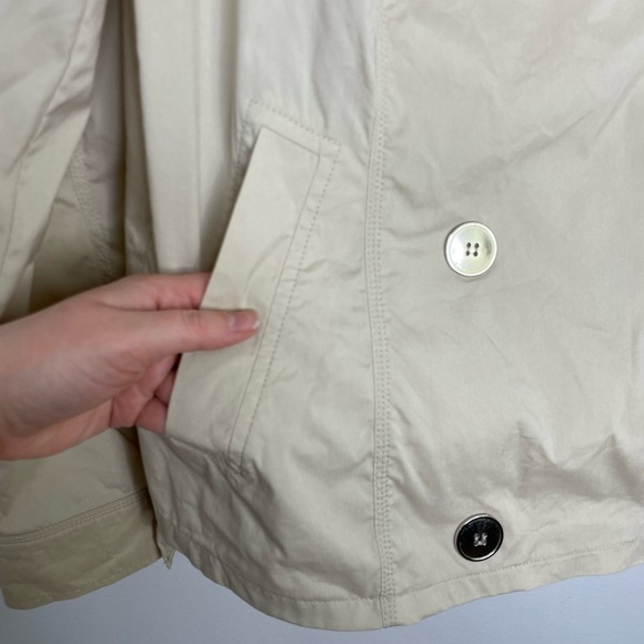 FRANK Walder cream double breasted lightweight jacket - Picture 7 of 8